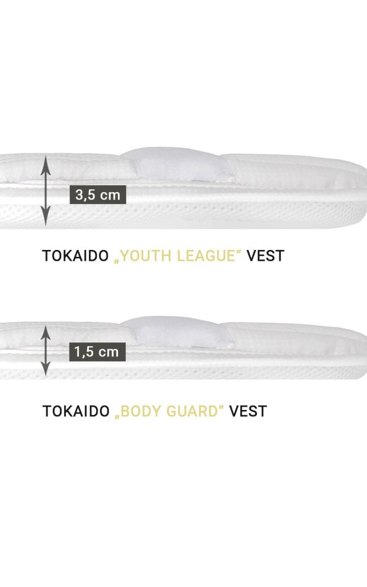 Tokaido protezione per il corpo per bambini Youth WKF, bianco